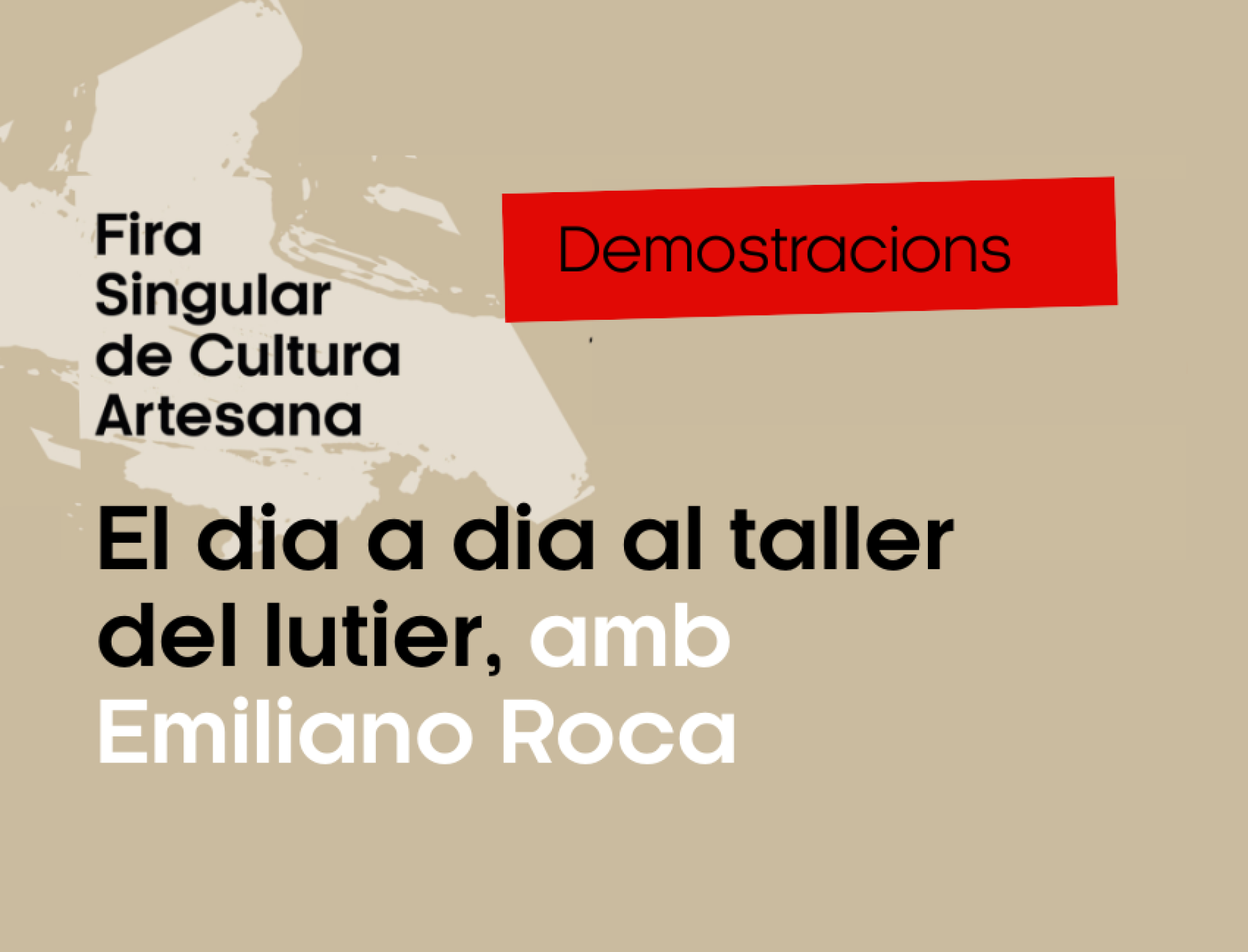 DEMOSTRACIÓ: El dia a dia al taller del lutier, amb Emiliano Roca (matí)
