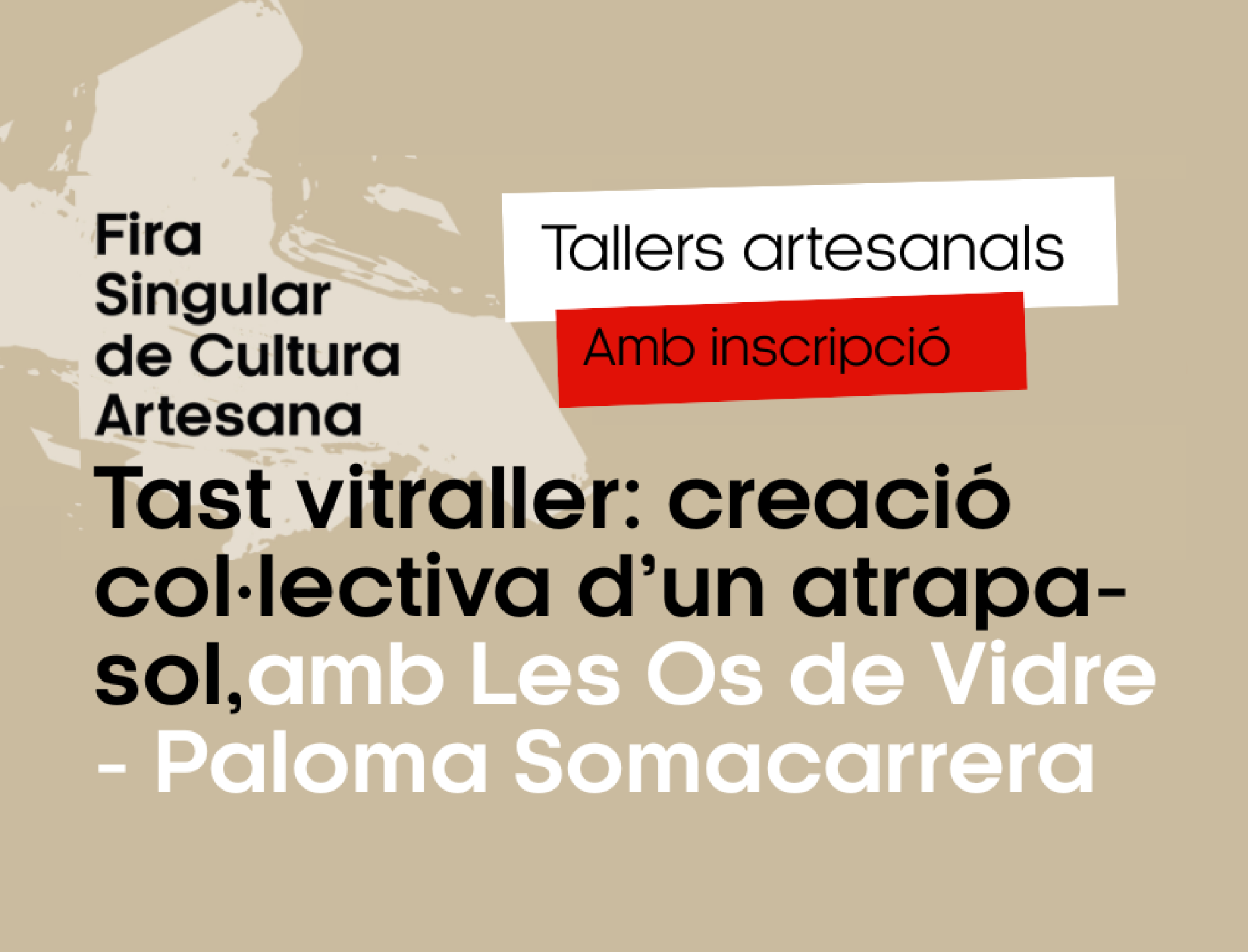 TALLER ARTESANAL: Tast vitraller: creació col·lectiva d’un atrapa-sol, amb Les Os de Vidre - Paloma Somacarrera