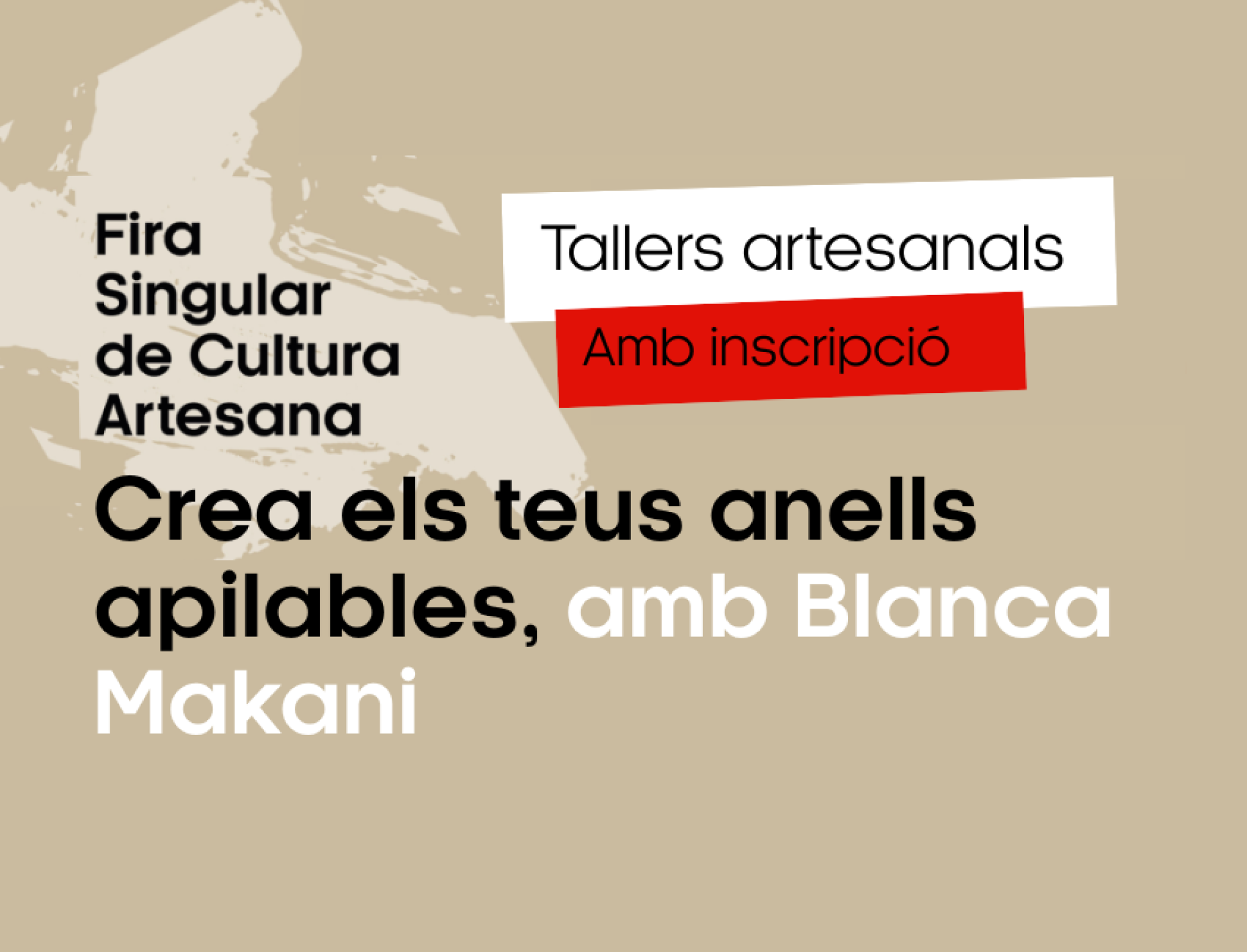 TALLER ARTESANAL: Crea els teus anells apilables, amb Blanca Makani