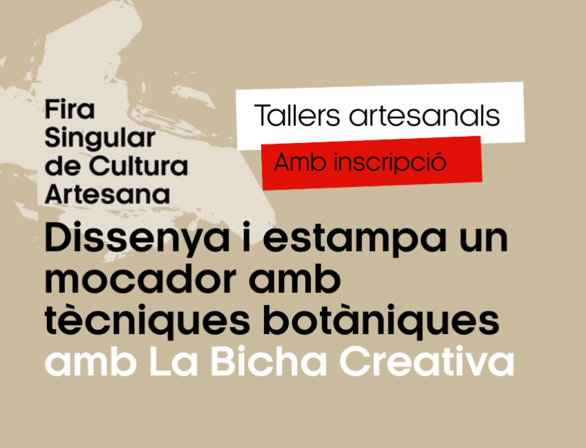 TALLER ARTESANAL: Dissenya i estampa un mocador amb tècniques botàniques amb La Bicha Creativa