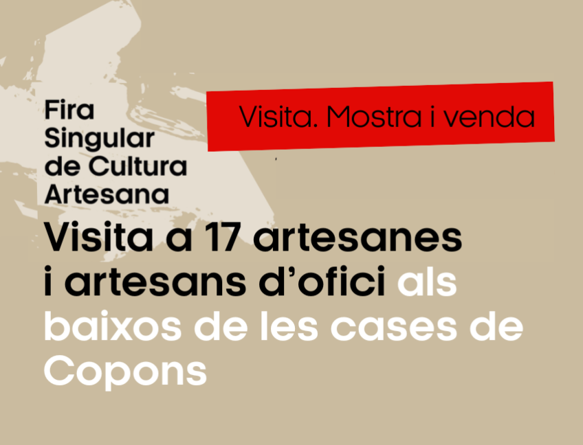 Visita a 17 artesanes  i artesans d’ofici als baixos de les cases de Copons