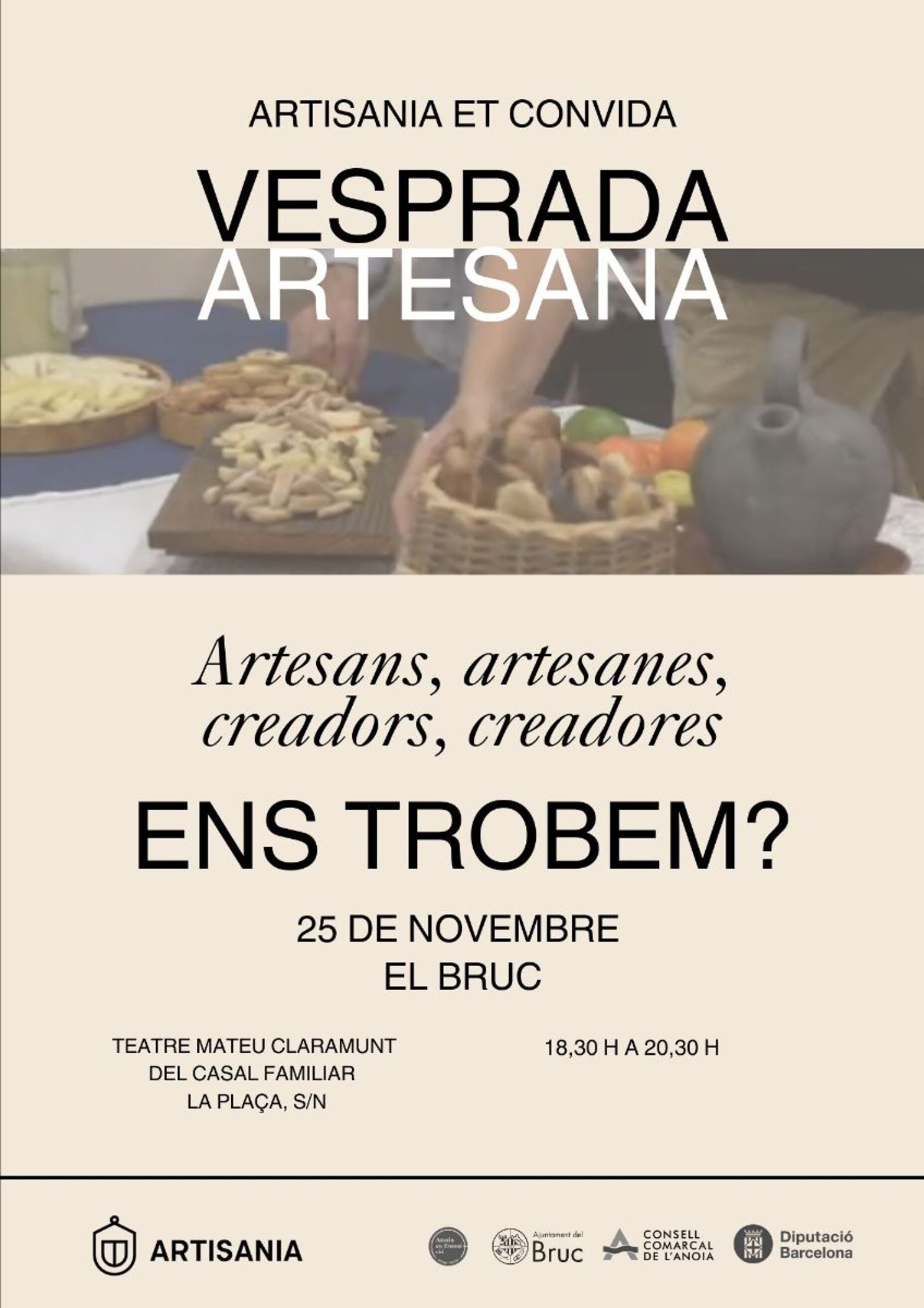 Vesprada Artesana: un espai per escoltar, dialogar i imaginar el futur de l’artesania a l’Anoia