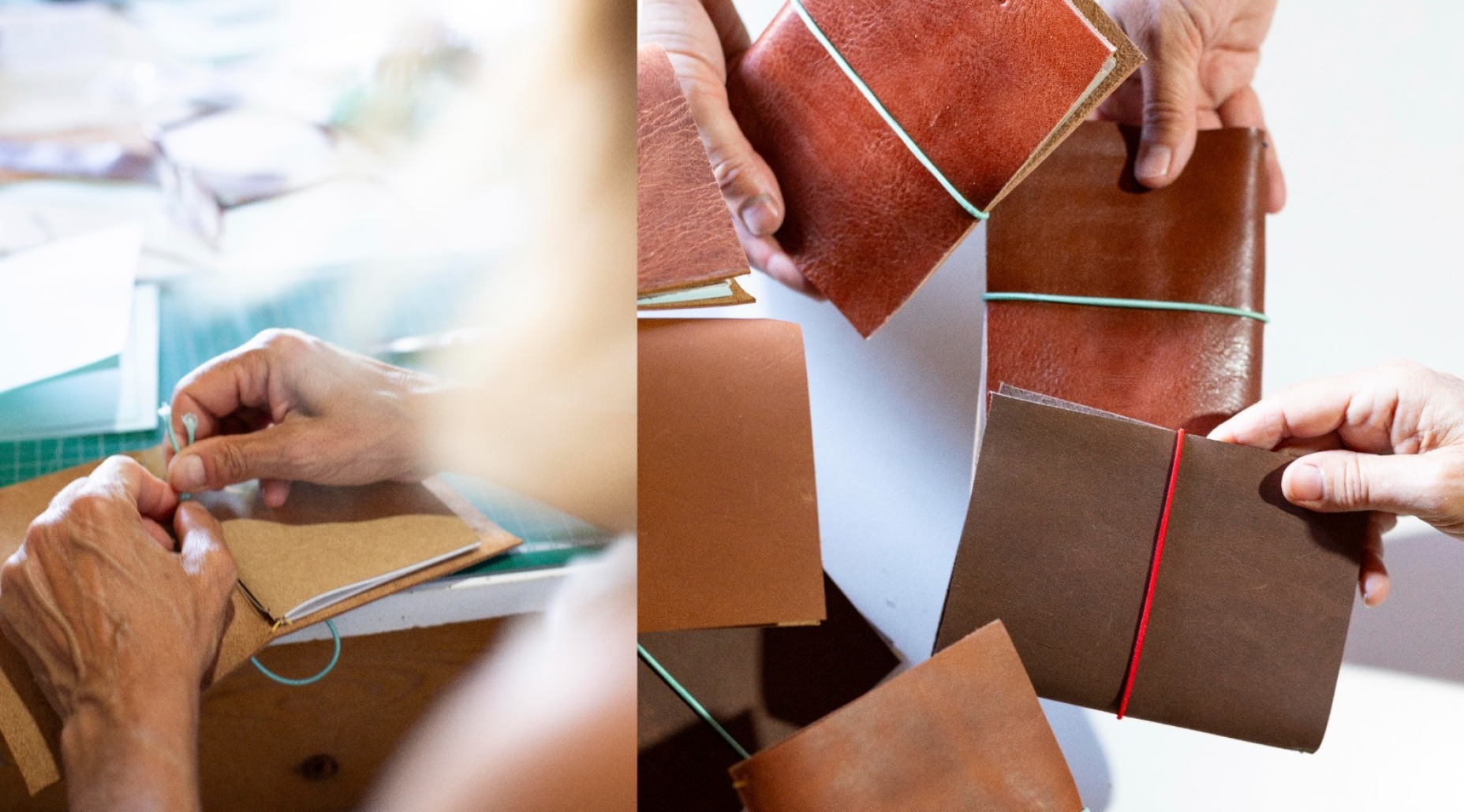 Crea la teva llibreta en cuir · Taller de cuir amb Nubuckcuir