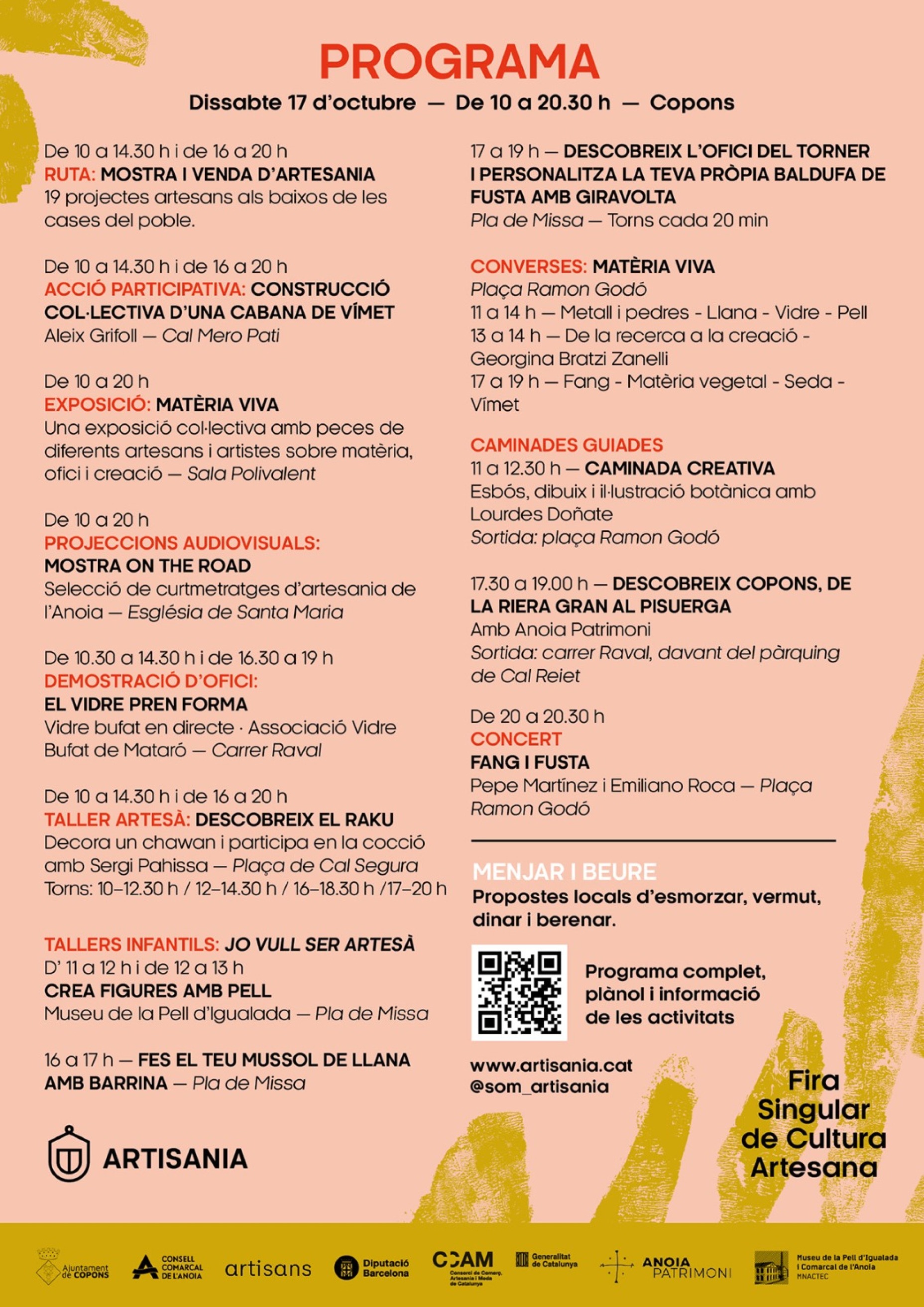 Programa de mà de FIRA SINGULAR DE CULTURA ARTESANA