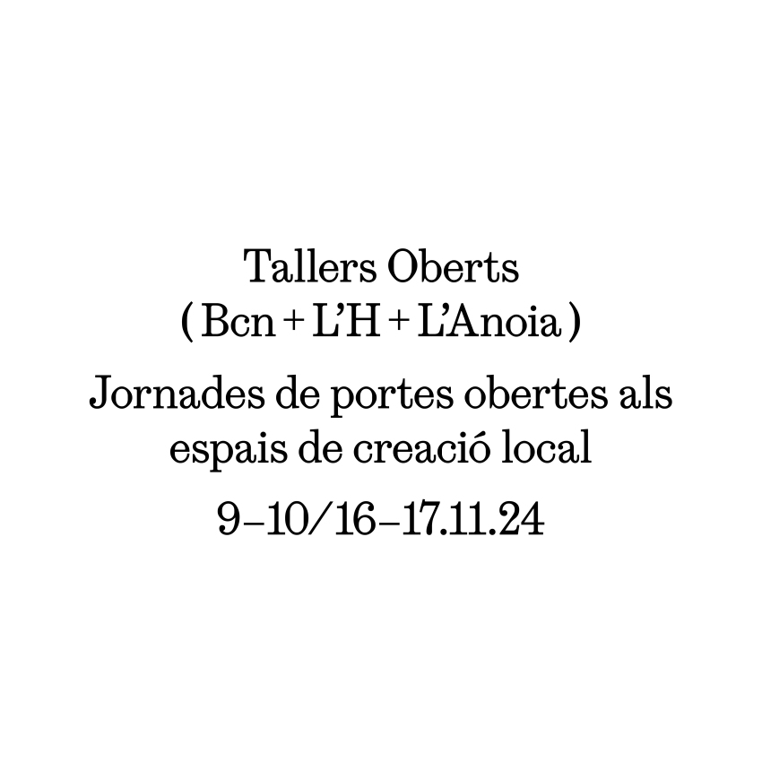 Primer cap de setmana de Tallers Oberts Bcn + L'H + L'Anoia