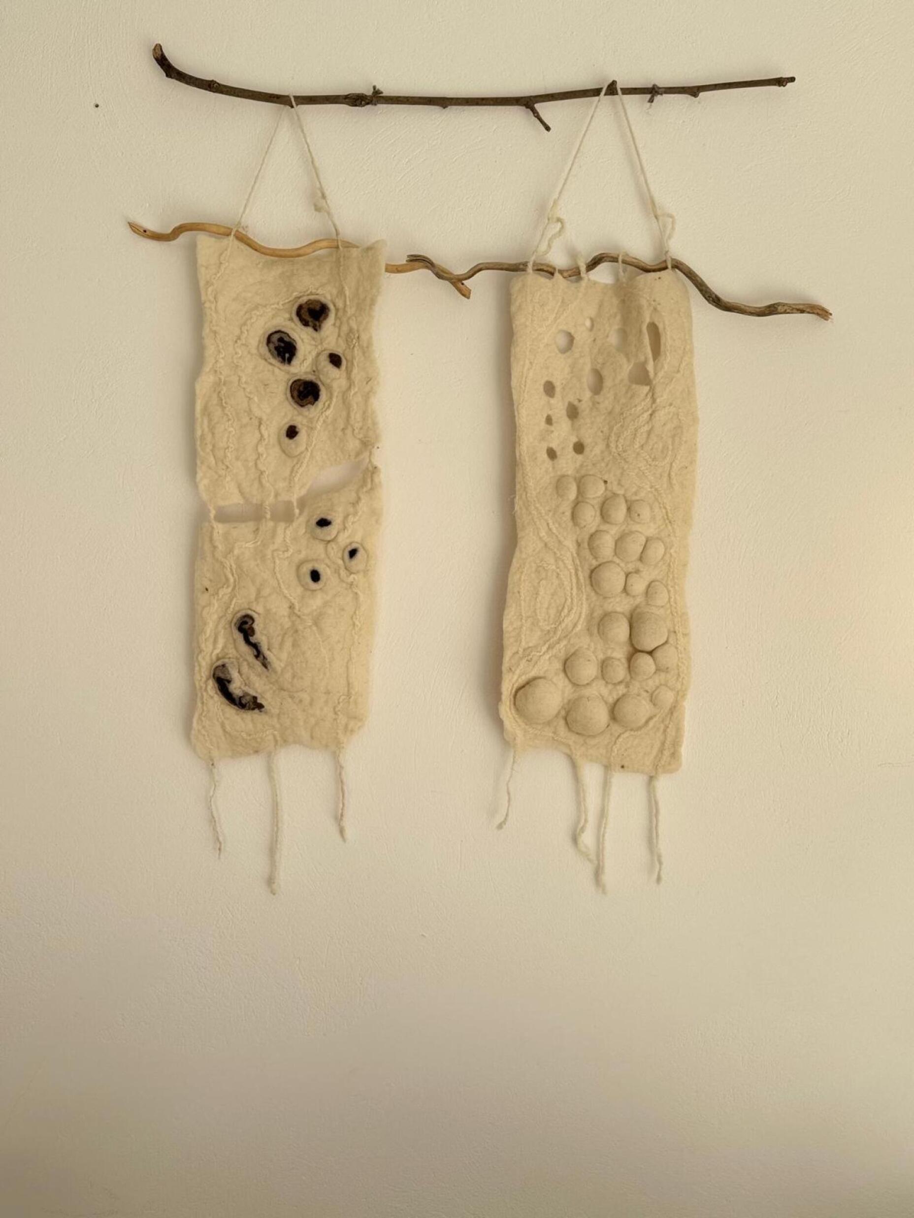 Mini tapís de fulles de llana amb Flavia Flores Allende de Naturalfelt - Dissabte matí