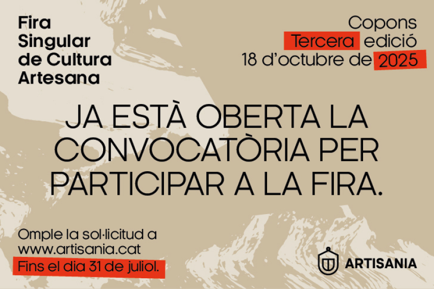 Oberta la convocatòria per participar a la Fira Singular de Cultura Artesana de Copons 2025